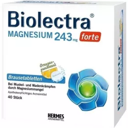 BIOLECTRA Magnésium 243 mg forte Orange, 40 comprimés effervescents
