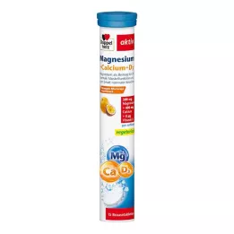 DOPPELHERZ Comprimés effervescents de Magnésium+Calcium+D3, 15 pièces