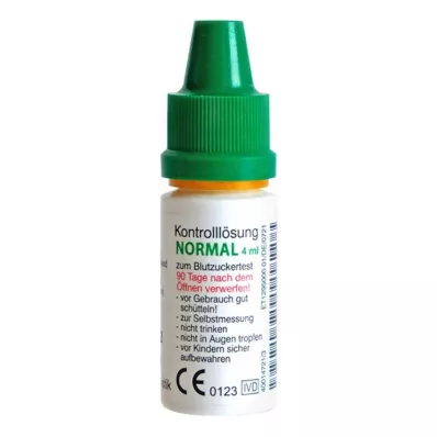 GLUCO TEST Solution de contrôle Plus normale, 4 ml
