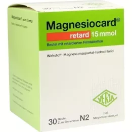 MAGNESIOCARD retard 15 mmol sachet de comprimés pelliculés, 30 pcs