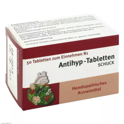 ANTIHYP Comprimés Schuck, 50 pc