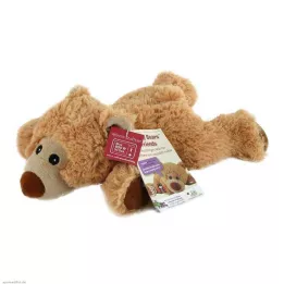 WÄRME STOFFTIER Ours William couché brun clair, 1 pc