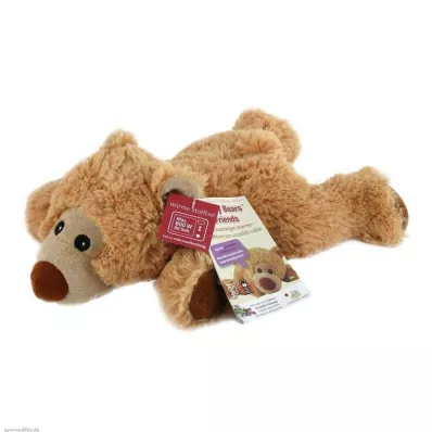 WÄRME STOFFTIER Ours William couché brun clair, 1 pc