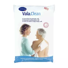 VALACLEAN Gants de toilette jetables soft, 15 pces
