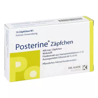 POSTERINE Suppositoires, 10 pces