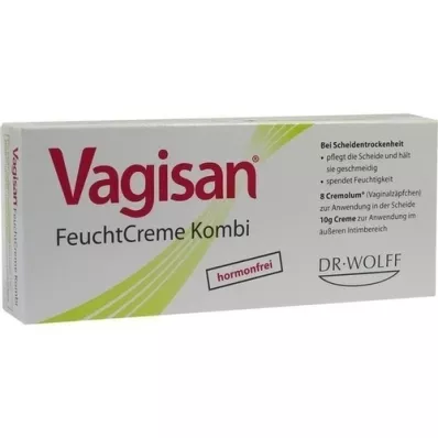 VAGISAN Crème Humide Combi 8 Ovules+10 g Crème, 1 P