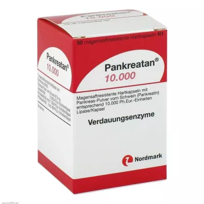 PANKREATAN 10.000 gélules gastro-résistantes, 50 gélules PANKREATAN 10.000 gélules gastro-résistantes, 50 gélules