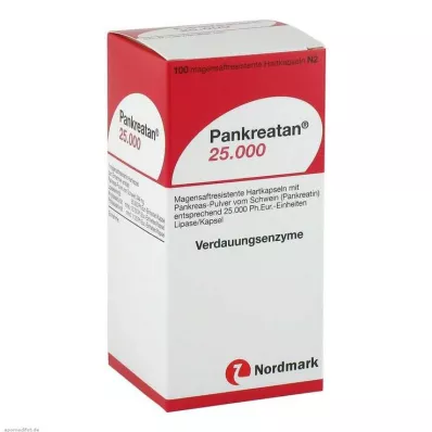 PANKREATAN 25.000 gélules gastro-résistantes, 100 gélules