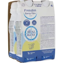 FRESUBIN ENERGY Fibre DRINK Gourde vanille, 4X200 ml