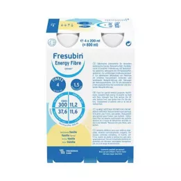 FRESUBIN ENERGY Fibre DRINK Gourde vanille, 4X200 ml