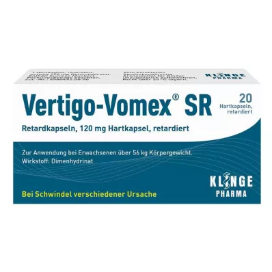 VERTIGO-VOMEX SR Gélules à libération prolongée, 20 gélules VERTIGO-VOMEX SR Gélules à libération prolongée, 20 gélules