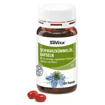SOVITA Gélules dhuile de cumin noir, 120 gélules
