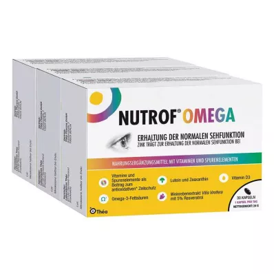 Capsules Nutrof Omega, 3x30 pc Capsules Nutrof Omega, 3x30 pc