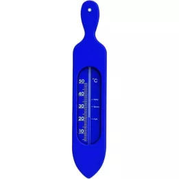 BADETHERMOMETER Plastique bleu, 1 pc