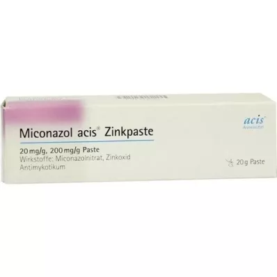 MICONAZOL Pâte de zinc acis, 20 g