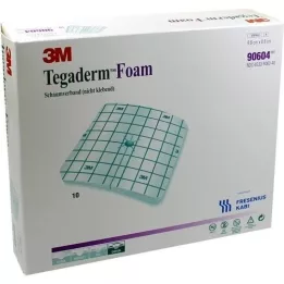 TEGADERM Pansement mousse FK 8,8x8,8 cm 90604, 10 pces