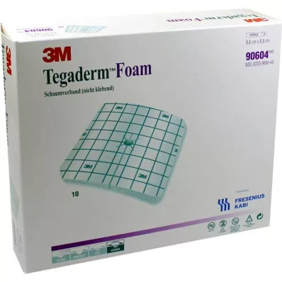 TEGADERM Pansement mousse FK 8,8x8,8 cm 90604, 10 pces