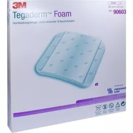 TEGADERM Pansement mousse FK 20x20 cm 90603, 5 pces