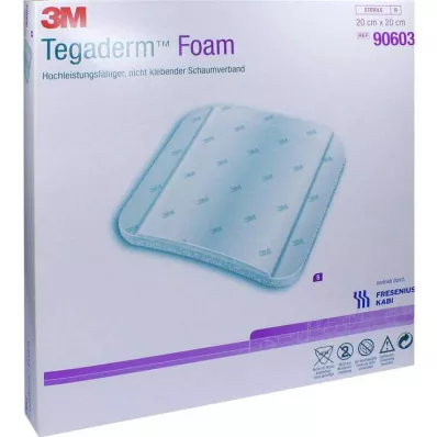 TEGADERM Pansement mousse FK 20x20 cm 90603, 5 pces