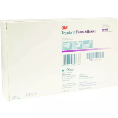 TEGADERM Foam Adhesive FK 6,9x6,9 cm cruciforme 90615, 10 pces