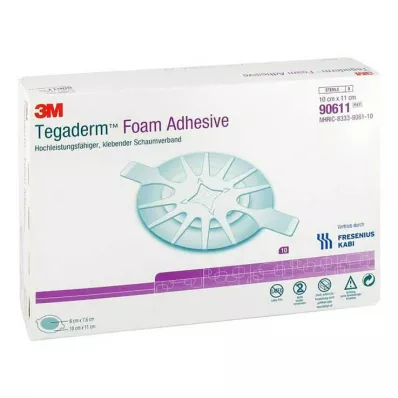 TEGADERM Foam Adhesive FK 10x11 cm ovale 90611, 10 pces