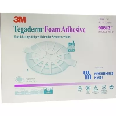 TEGADERM Foam Adhesive FK 14,3x15,6 cm ovale 90613, 5 pces