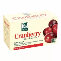 CRANBERRY ACEROLA Sachets filtres Baders, 20 pcs