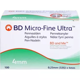 BD MICRO-FINE+ 4 aiguilles 0,23x4 mm, 100 pces