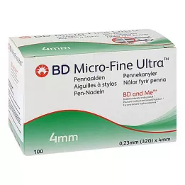 BD MICRO-FINE+ 4 aiguilles 0,23x4 mm, 100 pces