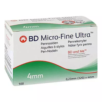 BD Aiguilles Micro-Fine + 4 mm 0,23x4 mm, 100 pc BD Aiguilles Micro-Fine + 4 mm 0,23x4 mm, 100 pc