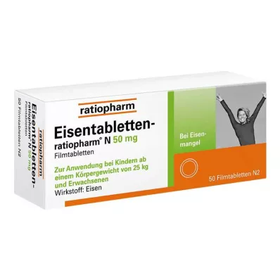 EISENTABLETTEN-ratiopharm N 50 mg comprimés pelliculés, 50 pc EISENTABLETTEN-ratiopharm N 50 mg comprimés pelliculés, 50 pc