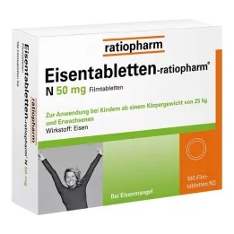 EISENTABLETTEN-ratiopharm N 50 mg comprimés pelliculés, 100 pc
