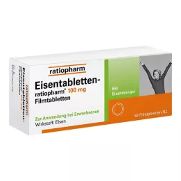 EISENTABLETTEN-ratiopharm 100 mg comprimés pelliculés, 50 pc
