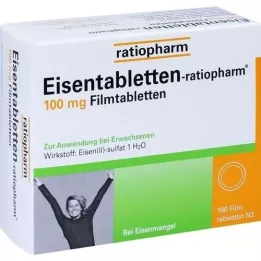 EISENTABLETTEN-ratiopharm 100 mg comprimés pelliculés, 100 pc