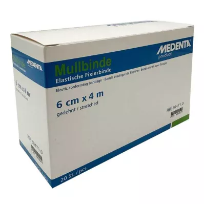 MULLBINDEN élast.6 cmx4 m, 20 pces