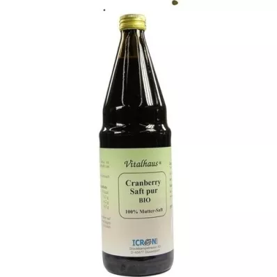 CRANBERRY SAFT pur Bio Maison vitale, 750 ml