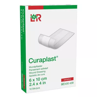 CURAPLAST Pansement rapide sensitif 6x10 cm 1 m, 10 pces