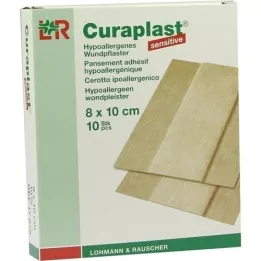 CURAPLAST Pansement rapide sensitif 8x10 cm 1 m, 10 pces