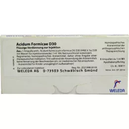 ACIDUM FORMICAE D 30 ampoules, 8 pces