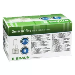 OMNICAN Canule fine Pen 31 G 0,25x6 mm, 100 pces