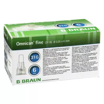 OMNICAN Canule fine Pen 31 G 0,25x6 mm, 100 pces