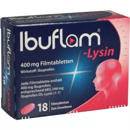 IBUFLAM-Lysine 400 mg comprimés pelliculés, 18 pc