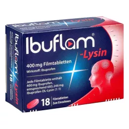 IBUFLAM-Lysine 400 mg comprimés pelliculés, 18 pc
