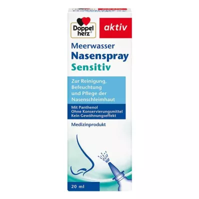 DOPPELHERZ Spray nasal à leau de mer avec panthénol, 20 ml