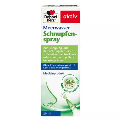 DOPPELHERZ Spray contre le rhume à leau de mer, 20 ml