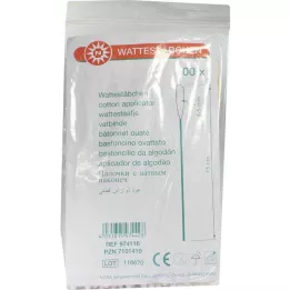WATTESTÄBCHEN Bois 15 cm 4-5 mm avec tête en coton, 100 pces