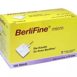 BERLIFINE micro canules 0,25x5 mm, 100 pces
