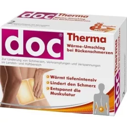 DOC THERMA Cataplasme chauffant pour douleurs dorsales, 2 pces
