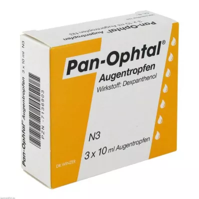 PAN OPHTAL Gouttes pour les yeux, 3X10 ml