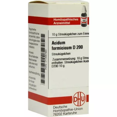 ACIDUM FORMICICUM D 200 globules, 10 g ACIDUM FORMICICUM D 200 globules, 10 g